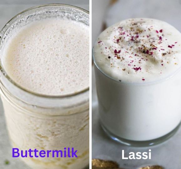 Difference between Buttermilk and Lassi